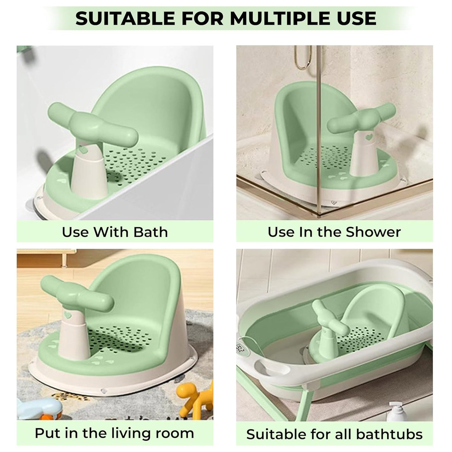 Babyblissfull™ - Portable Shower Seat for Kids: The Perfect Growth Accessory for Newborns and Toddlers!