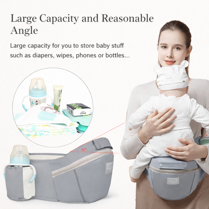 Luxury Ergonomic Baby Carrier with Waist Support Multi-Position Comfort Carry