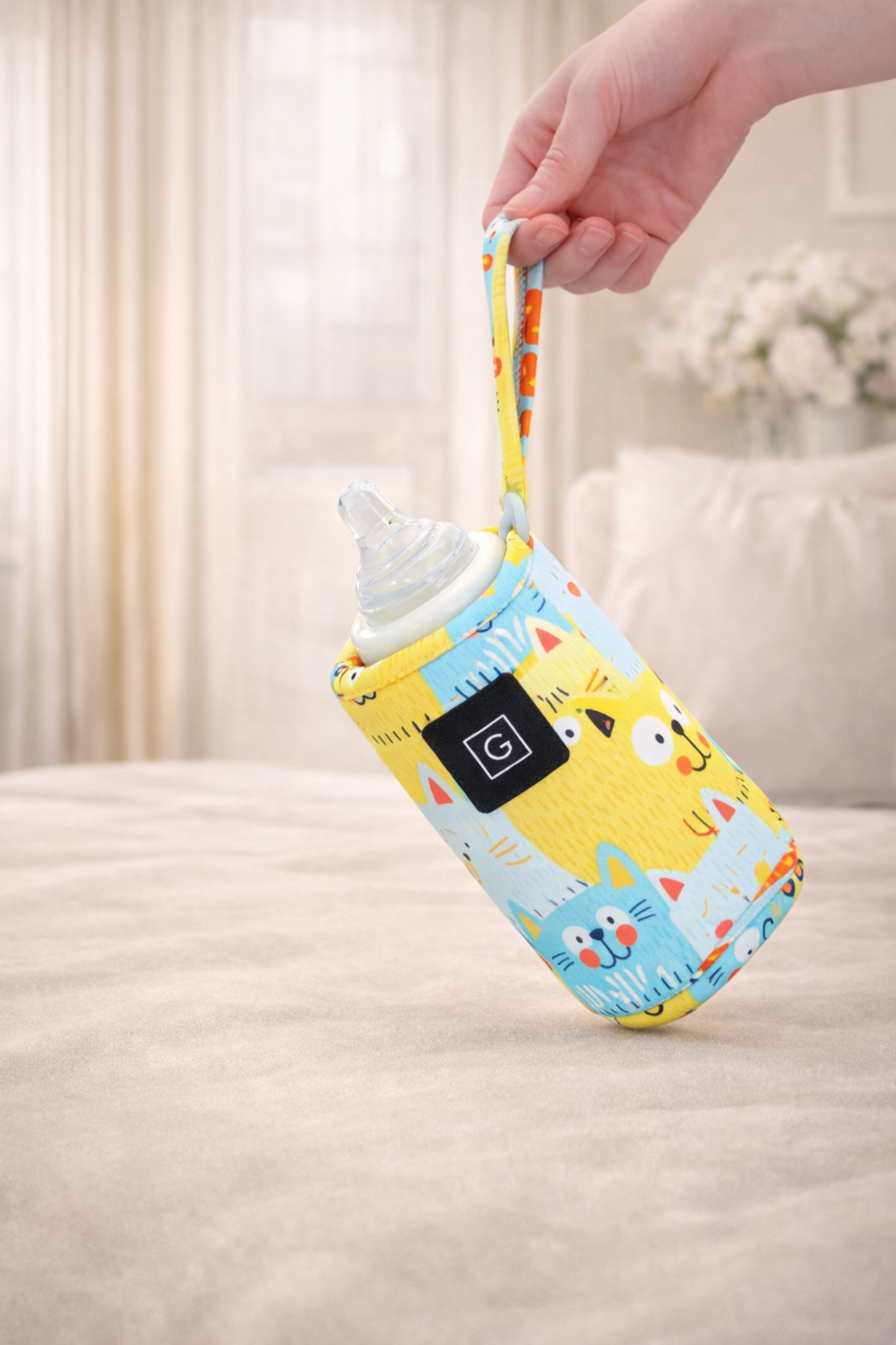 Portable USB Baby Bottle Warmer – Travel Milk Heating Bag for Stroller & Car (Safe & Insulated)