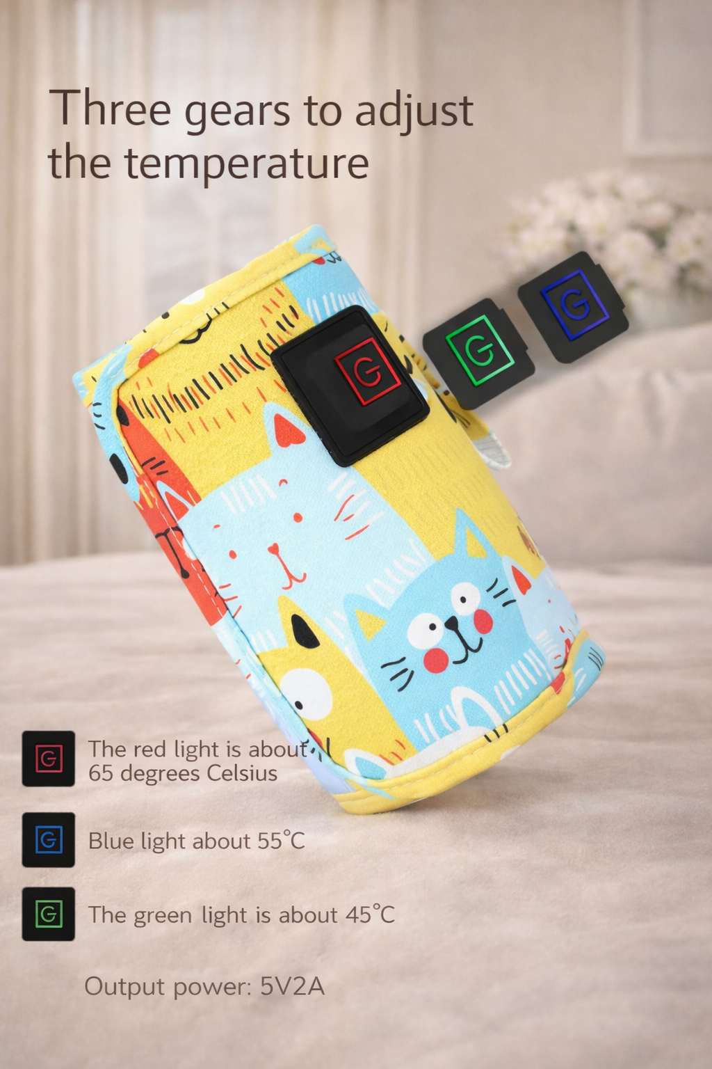 Portable USB Baby Bottle Warmer – Travel Milk Heating Bag for Stroller & Car (Safe & Insulated)