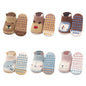 Kids Cotton Non-Slip Floor Socks (6 Pairs) for Boys & Girls Kids